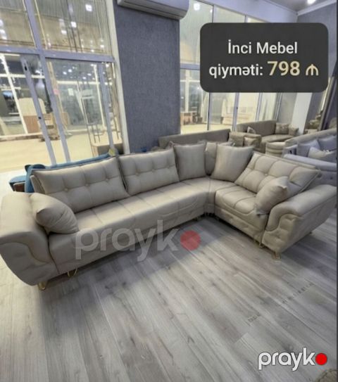Yeni, Künc divan, Qonaq otağı üçün, Açılmayan, Azərbaycan — Bakı