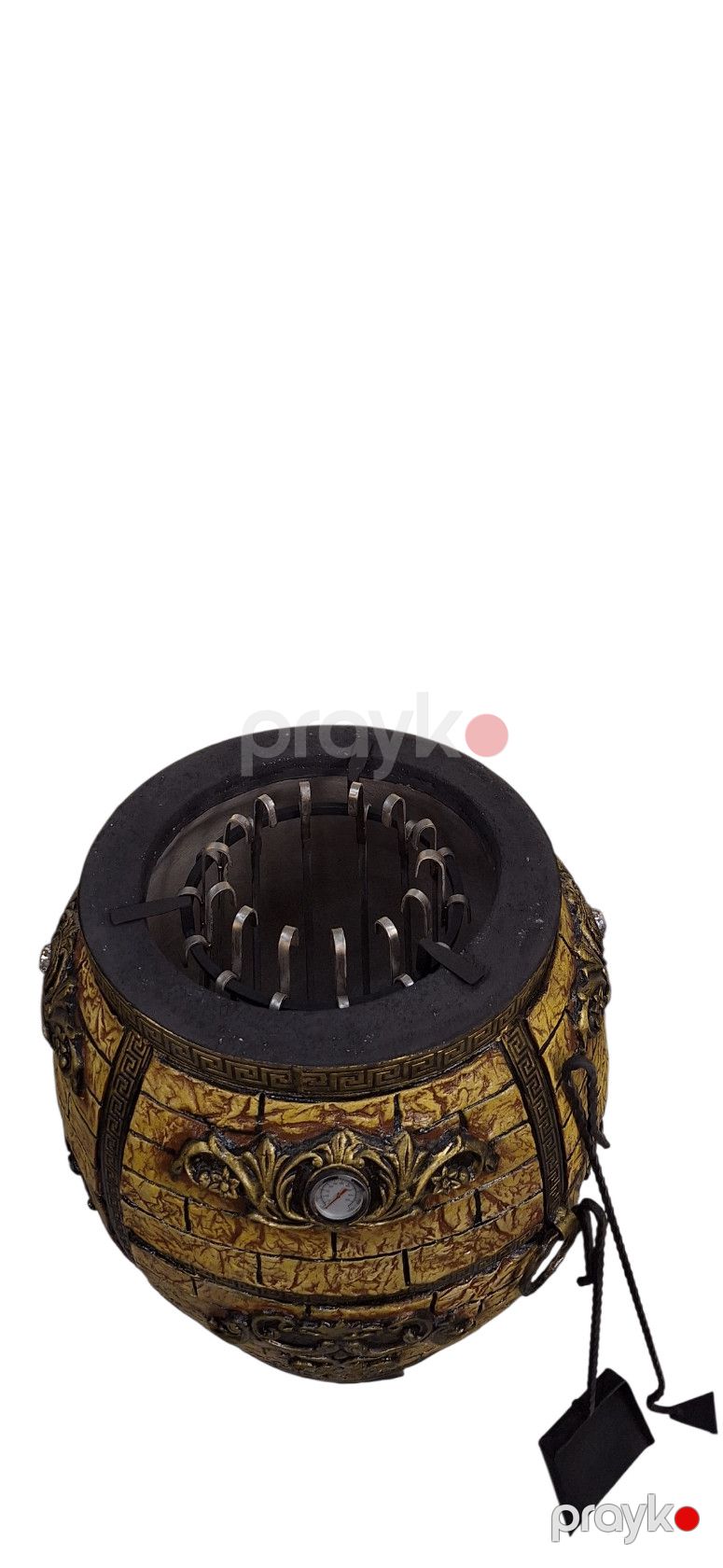 Təndir Praqa, 14 şişlik, gil, 105x65x105 sm, 120 kq, qızılı - OmarGroup0001 — Mallar, Bakı (3)