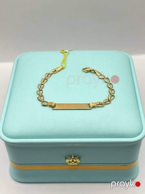 Uşaq üçün qızıl bilərzik gold kids baku-16403, 585 əyarlı, 13 sm, 2.23 qram - goldkids16403 No Brand — Bakı