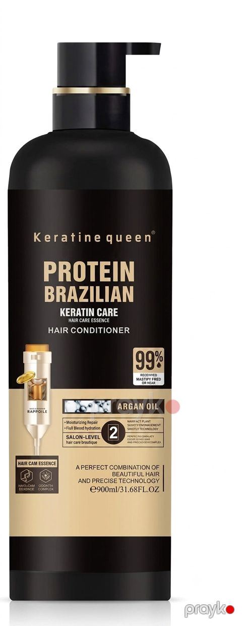 Şampun KeratineQueen Protein Brazilian 900 ml — Bakı