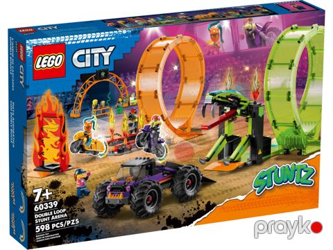 Konstruktor Lego City Stuntz Double Loop Stunt Arena 60339 — Bakı