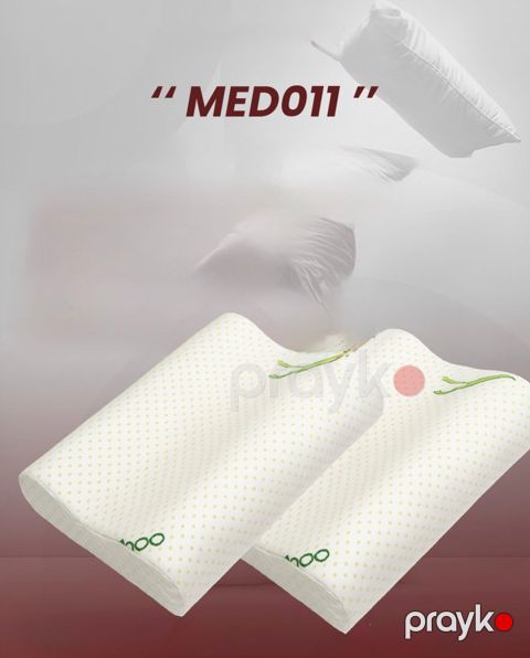 Ortopedik yastıq Bamboo MED011, ağ, 50x40x13 sm — Bakı