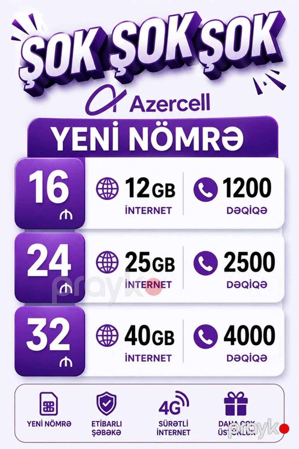 Mobil operator paketləri və nömrə xidmətləri Nar-a nömrə daşınması — Sim kartlar, Culfa (2)