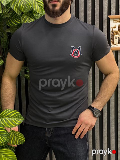Futbolka kişilər üçün MO, tünd boz, akril, ölçü 3XL — Bakı