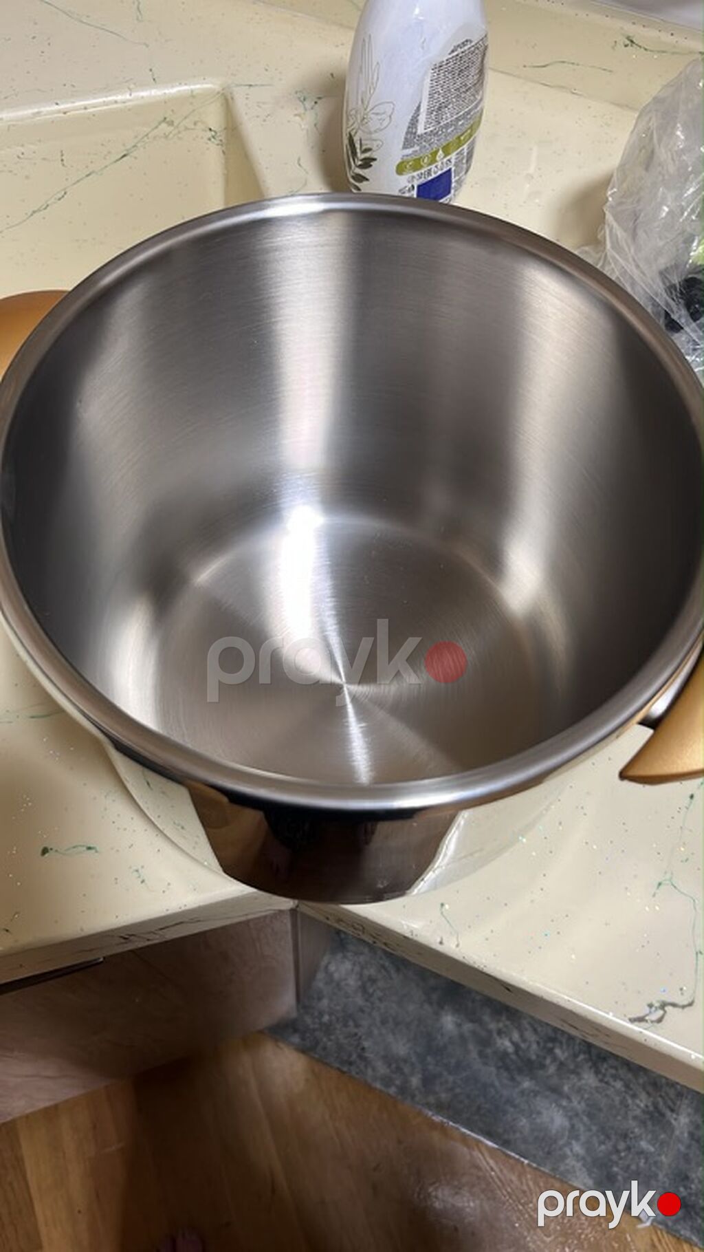 Qazan, rəng - Qızılı, Paslanmayan polad, Türkiyə — Bişirmə qabları, Bakı (3)