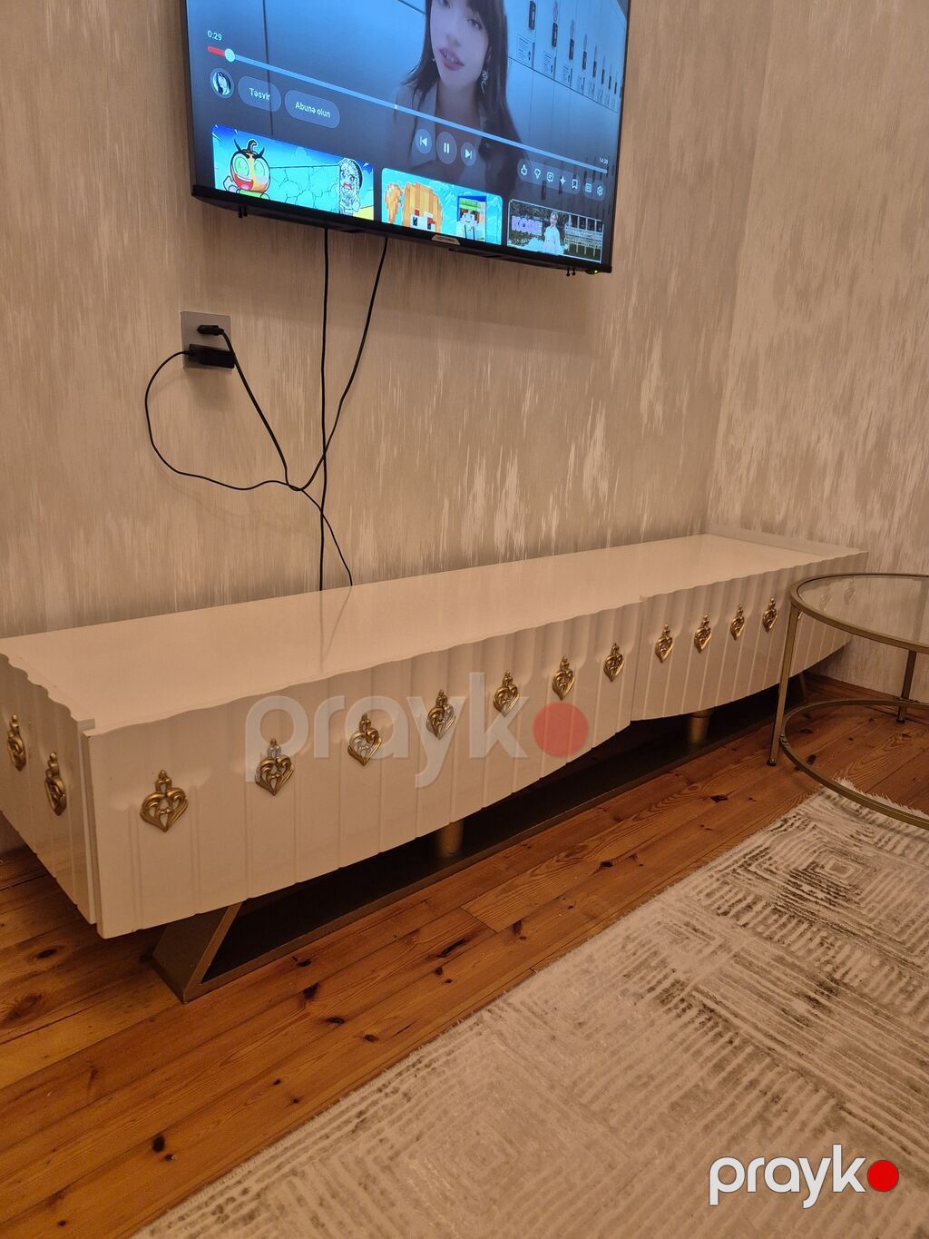 Mdf masin boyasidir yaxsi veziyyetdedir Tvstend satildigi ucun — Televizor altlıqları və standlar, Digah (4)