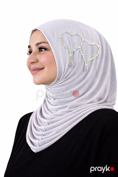 Hicab, açıq boz, pambıq, ölçü One Size — Bakı