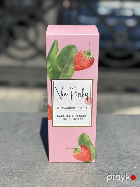 Aromatik diffuzor Via Pinky Strawberry Poppy, 100 ml — Bakı