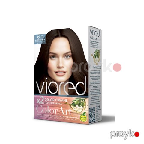 Saç boyası Viored Colorart 6.0 Açıq qəhvəyi — Bakı