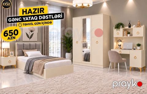 Hazır gənc yataq dəsti – gün içində təhvil Qiymət: 650 AZN Dəst — Bakı