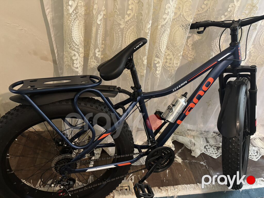 Lanq Vulkaron fat-bike velosiped - Çərçivə: alüminium alaşımlı, mavi — Velosipedlər, Xırdalan (2)