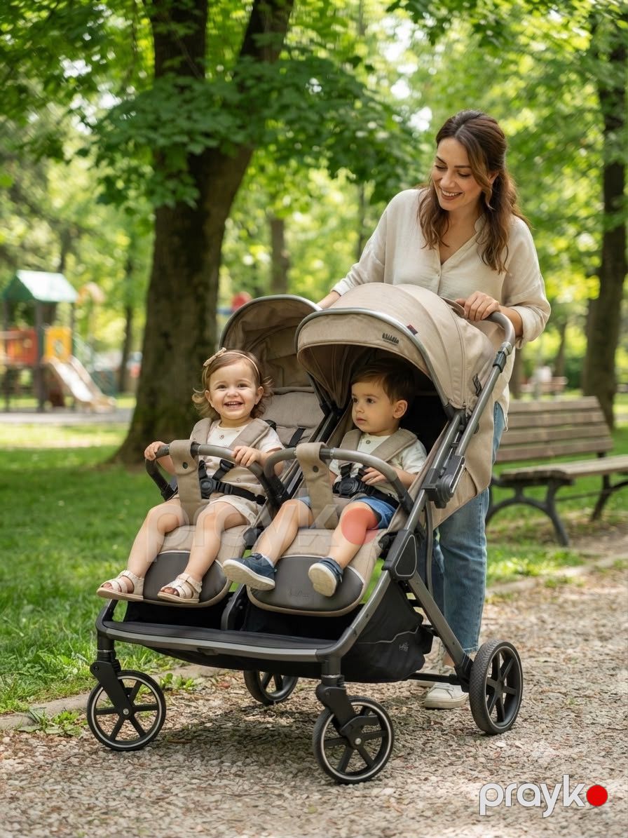 Uşaq arabası Kidilo T33, 0-4 yaş, 14 kq və artıq, bej — Mallar, Bakı (3)