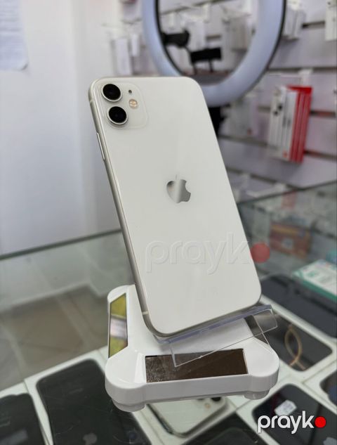IPhone 11, 128 GB, Ağ, Zəmanət, Kredit, Simsiz şarj — Bakı