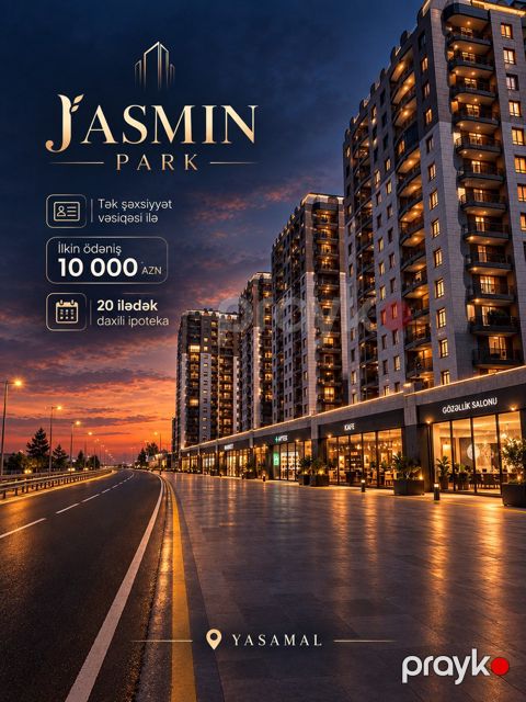 Satılır 2 otaqlı yeni tikili 60 m² — Bakı