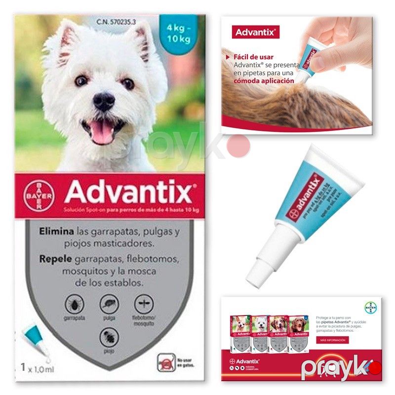 Itlər üçün antiparazitar dərman Advantix, 4-10 kq, 1 ml, qiymət 1 ədəd üçündür — Mallar, Bakı (2)