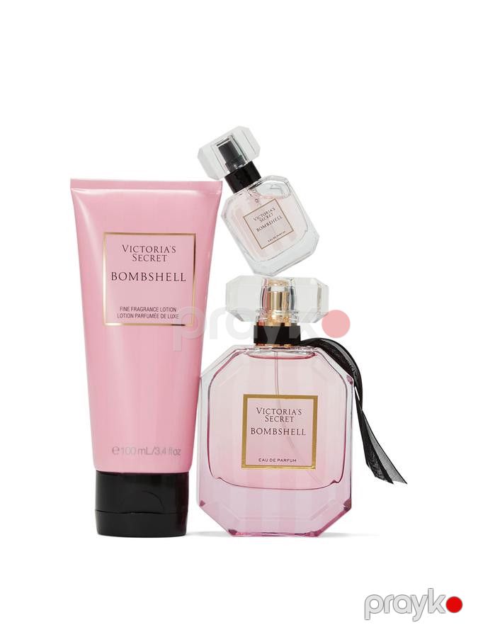 Victoria's Secret Bombshell ətir dəsti (ətir 50 ml + miniatür ətir 7 ml + bədən üçün losyon 100 ml) — Mallar, Bakı (2)