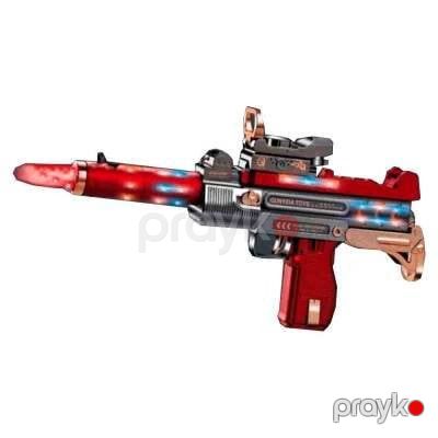 Oyuncaq silahı Avtomat 696-70 (318-4), lazer işıqları, musiqili səs effektləri, futuristik və interaktiv dizayn, yüksək keyfiyyətli material, 3+ yaş - 696-70 318-4 — Bakı