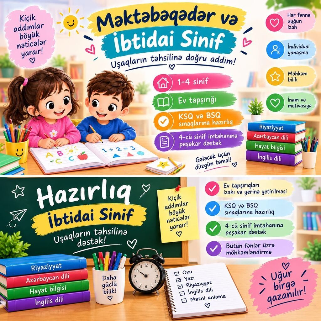 Məktəbəqədər və ibtidai sinif hazırlığı, Azərbaycan dili — Uşaqların inkişafı, logoped, Digah