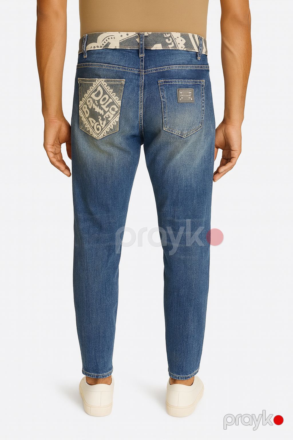 Kişilər üçün düz cins VB-0303, pambıq, göy, ölçü 30 — Mallar, Bakı (2)