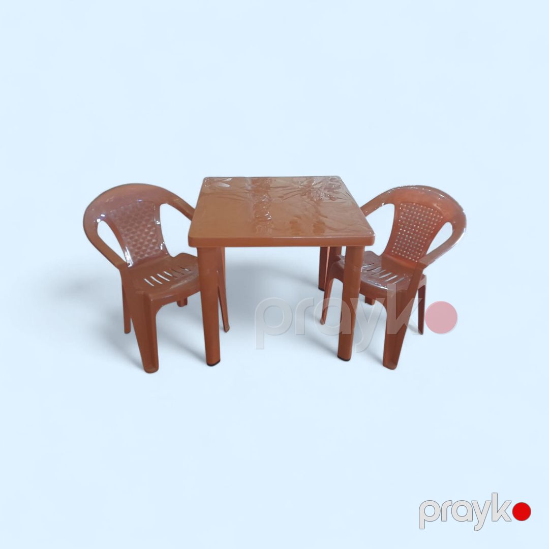 Stol və stul dəsti 85331453, plastik, narıncı, 3 əşya — Mallar, Bakı (2)