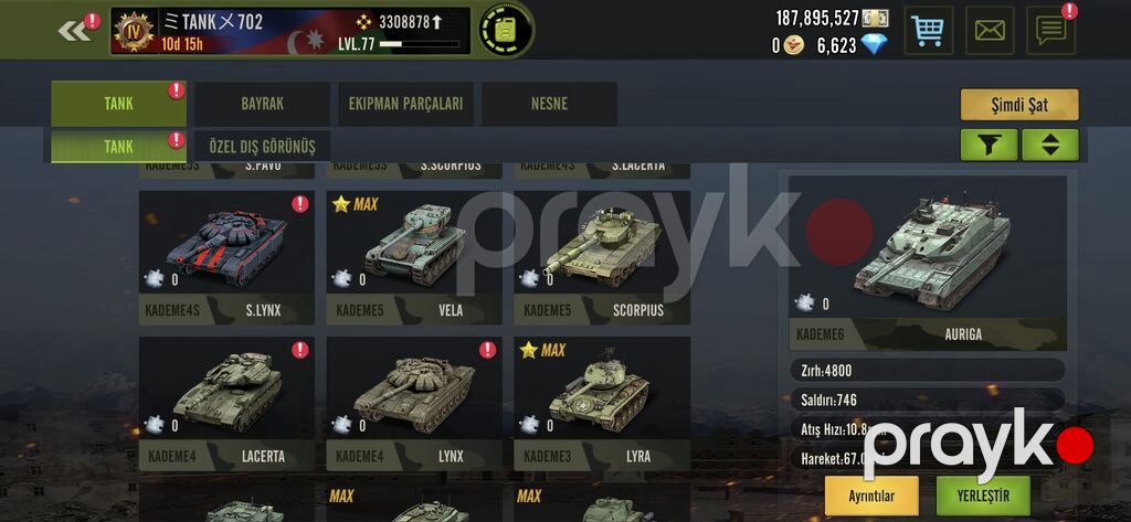 Oyun hesabı – Tank Battle/War simulyatoru (LVL 77) - Hesabda çoxsaylı — Avtomobillər, Bakı (2)