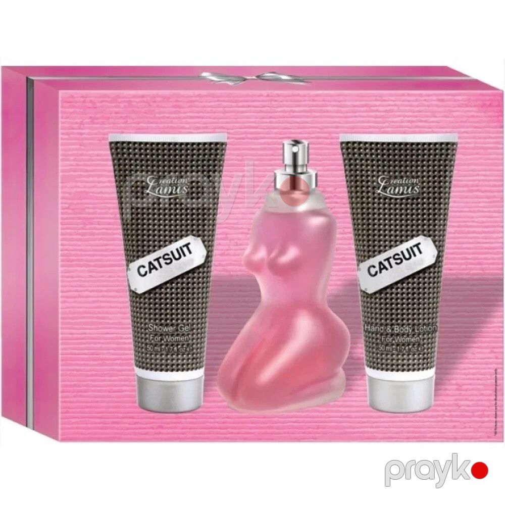 Creation Lamis Catsuit qadınlar üçün ətir dəsti (bədən üçün losyon 50 ml + duş geli 50 ml + ətir suyu 100 ml) — Mallar, Bakı (3)