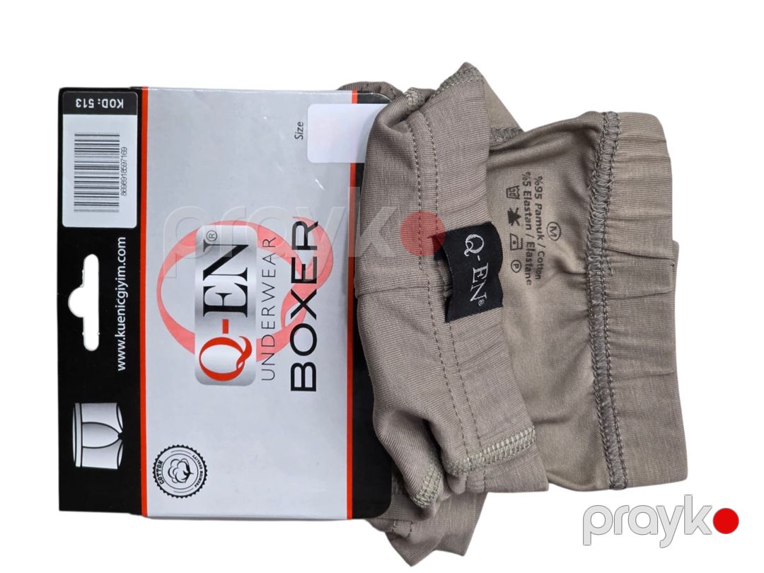 Kişilər üçün bokserlər Q-EN, pambıq/elastan, bej, ölçü S — Mallar, Bakı (3)