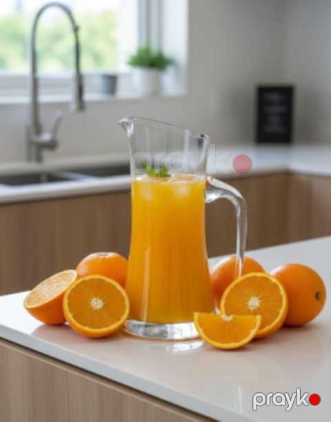 Qrafin, şüşə, şəffaf, 1000 ml — Bakı