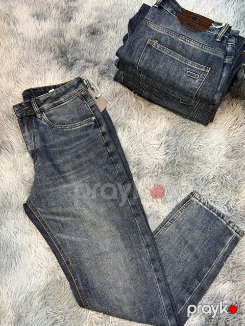 Kişilər üçün düz cins SN-11827, göy, pambıq, ölçü 29 — Bakı