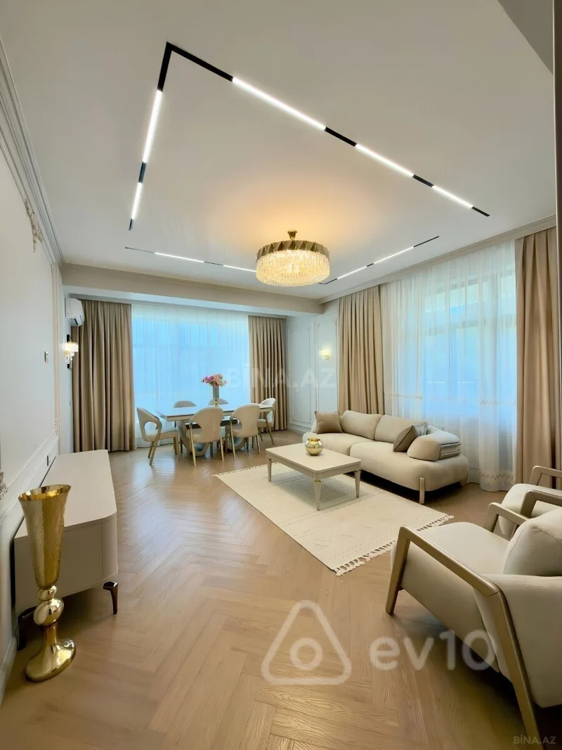 3 otaqlı mənzil, 100 m², Heydər Əliyev Pr. — kirayə — Bakı