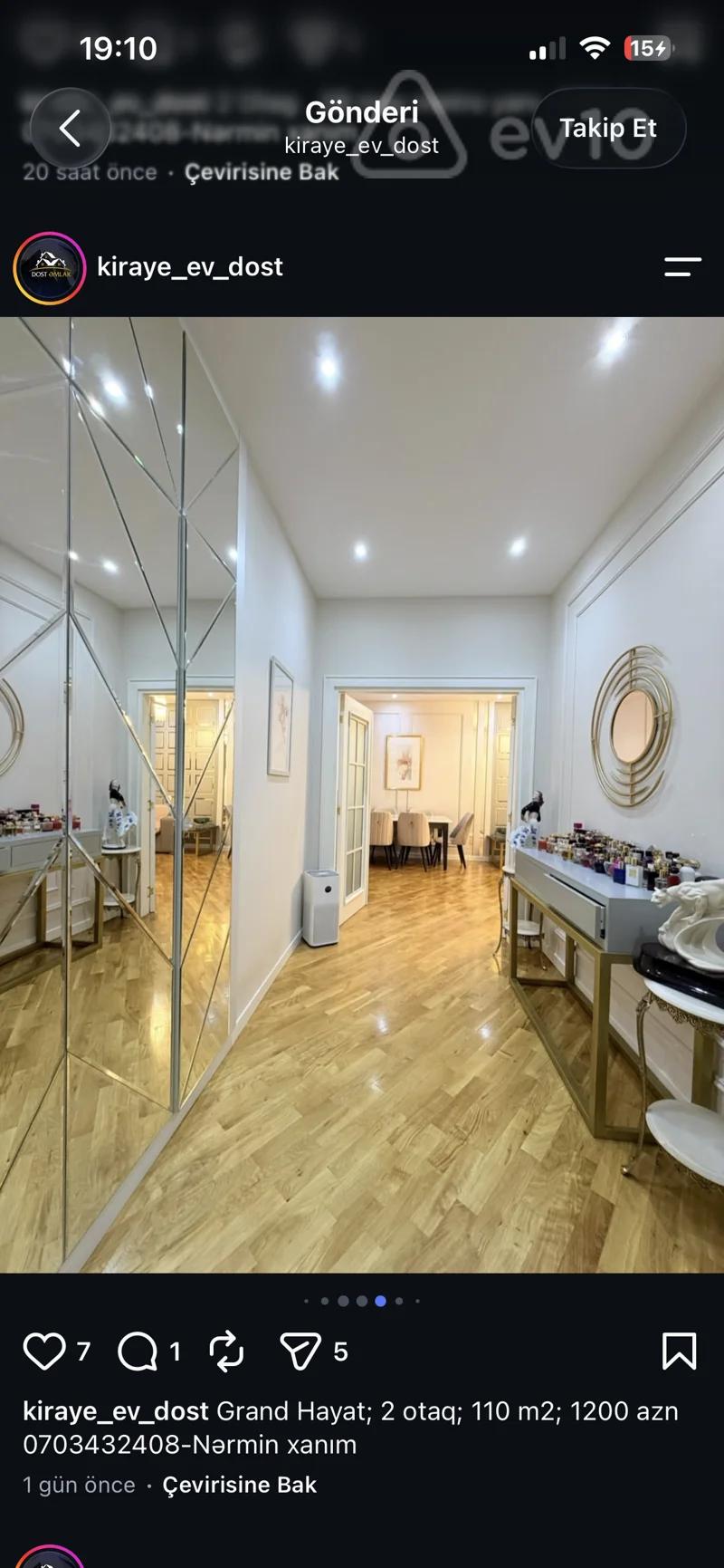 2 otaqlı mənzil, 110 m², Tblisi pr — kirayə — Mənzil, Bakı (7)