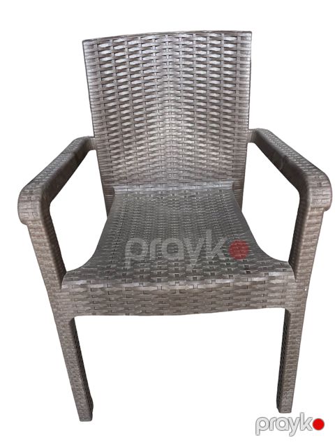 Bağ üçün kreslo Senyayla, plastik, tünd qəhvəyi, 47x38x44 sm — Bakı