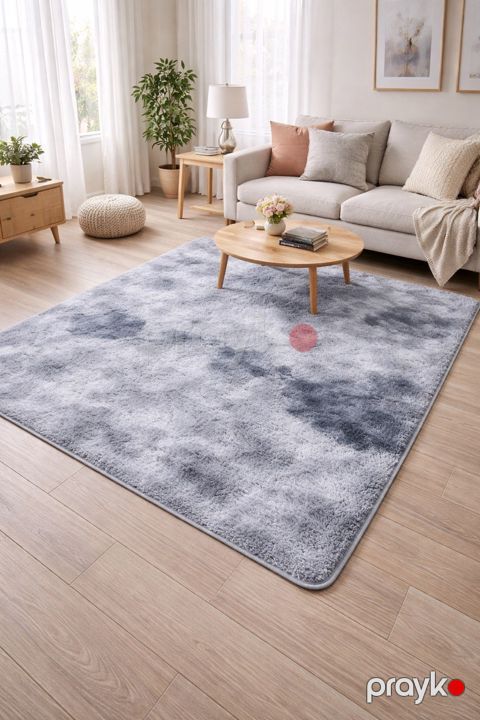 Xalça VM013-0204, boz, poliester, 150x200 sm — Bakı