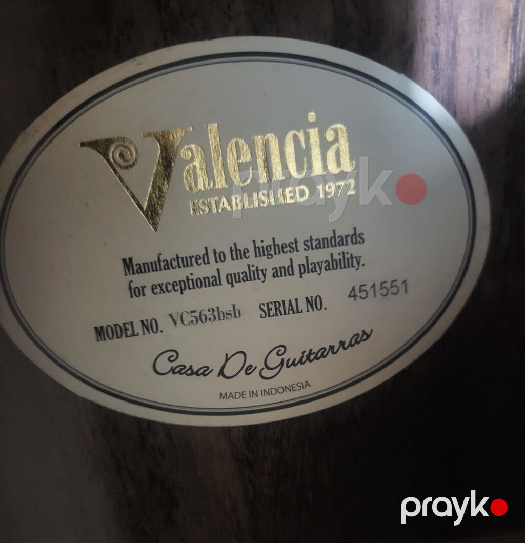 Valencia klassik gitara – model VC563BSB Qiymet 130 azn. - Brend — Gitarlar və digər simli alətlər, Bakı (4)