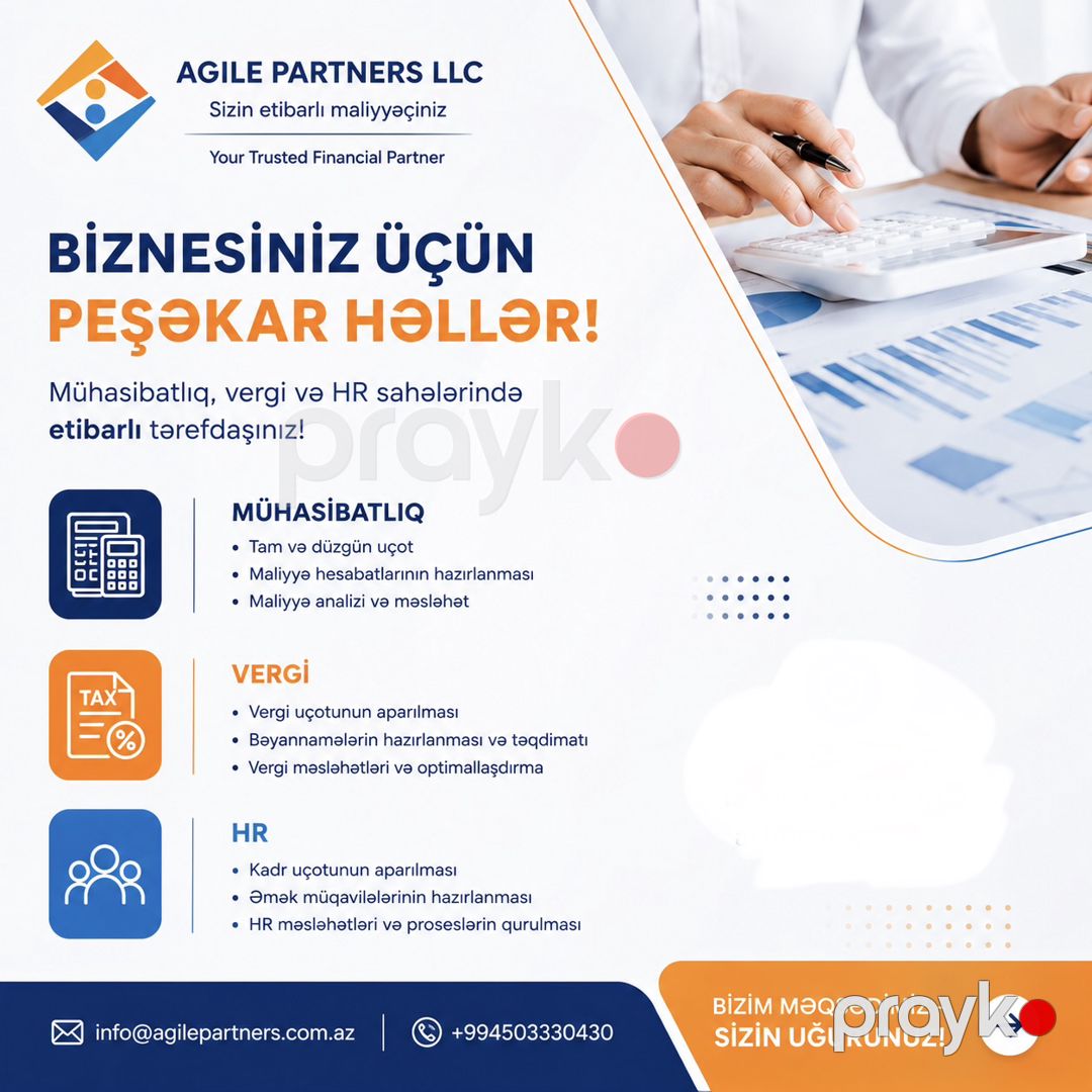 Mühasibatlıq və Vergi işləri üzrə xidmət — Mühasibəlik, maliyyə, Bakı (2)