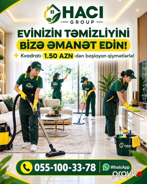 Təmizlik Mənzillər Ümumi təmizlik — Digah