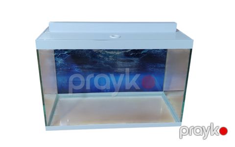 Akvarium, ağ, 40x60 sm, 74 l — Bakı