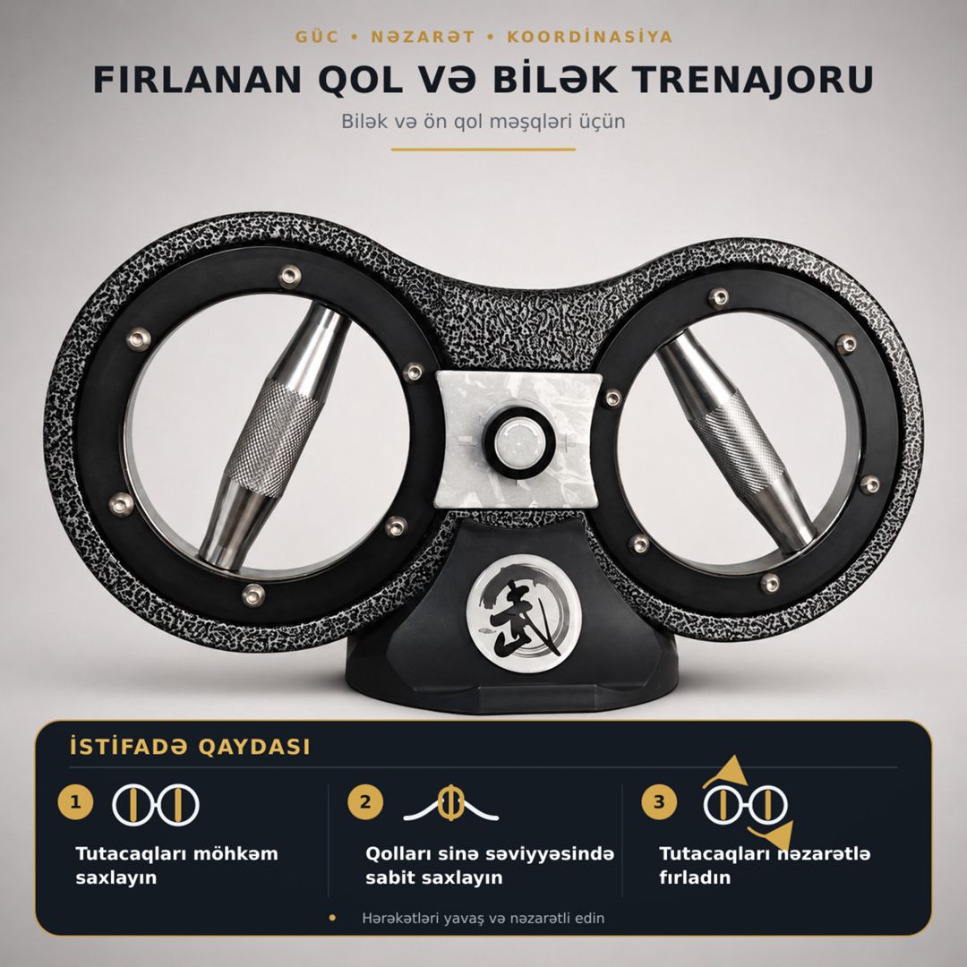 Fırlanan idman trenajoru, boz — Mallar, Bakı (2)