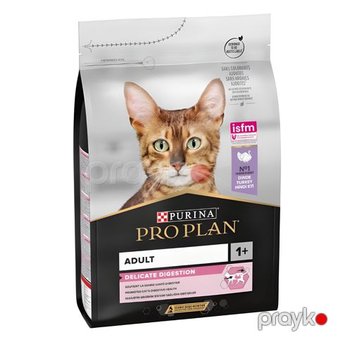 Quru yem Purina Pro Plan Delicate Digestion, yetkin pişiklər üçün, hind quşu ilə, 1 kq — Bakı