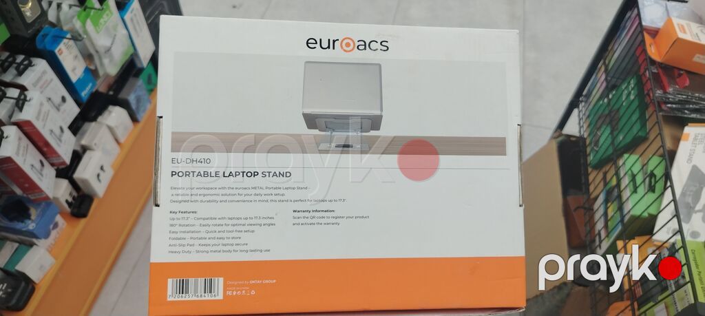 Onlayan mağazadır. Euroacs Metal Portable Laptop Stand – metal — Noutbuk aksesuarları, Bakı (2)
