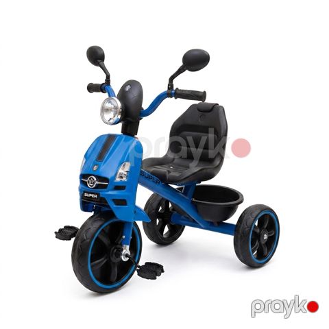 Üçtəkərli velosiped 10187, 2-5 yaş, göy/qara, metal/plastik — Bakı