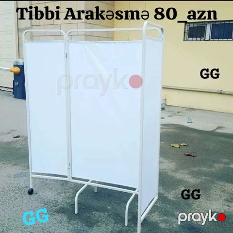 Tibbi arakəsmə (pərdəli ekran) - 3 bölməli, qatlanan konstruksiya — Bakı