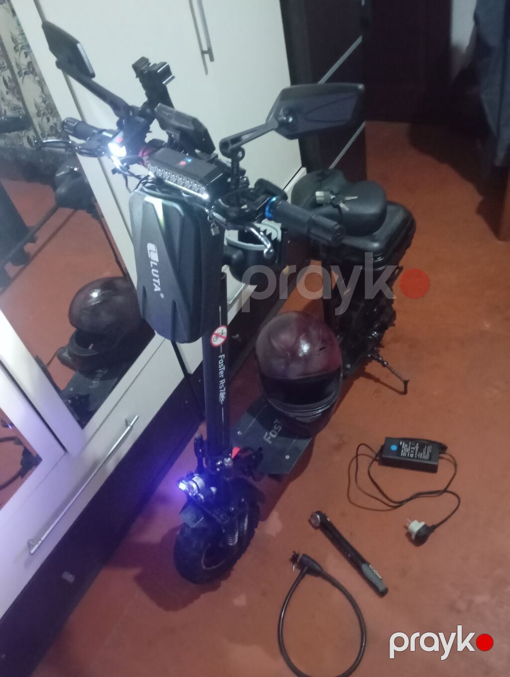 Elektrik skuter – güclü off-road təkərlər və oturacaqlı komplekt — Skuterlər, Digah (4)