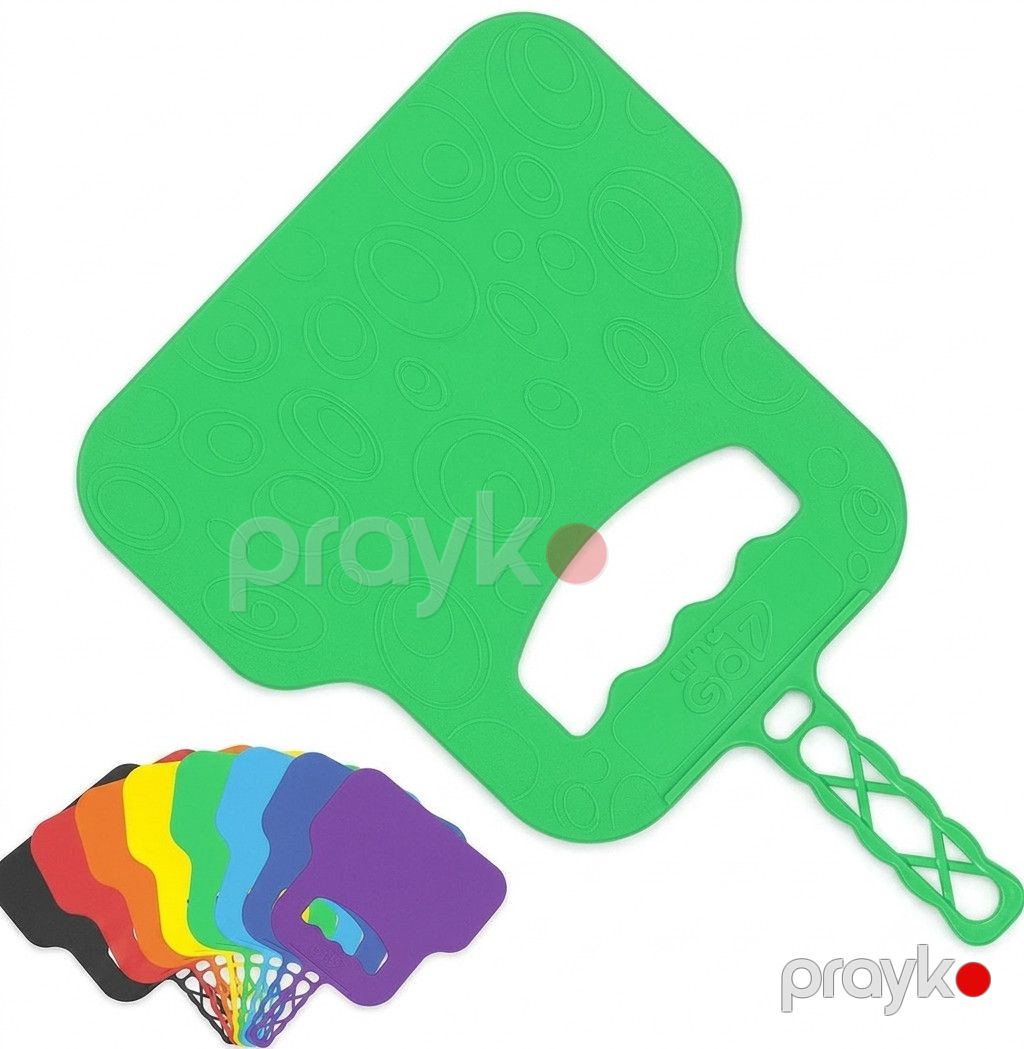 Manqal yelpiyi, plastik, yaşıl — Mallar, Bakı (2)