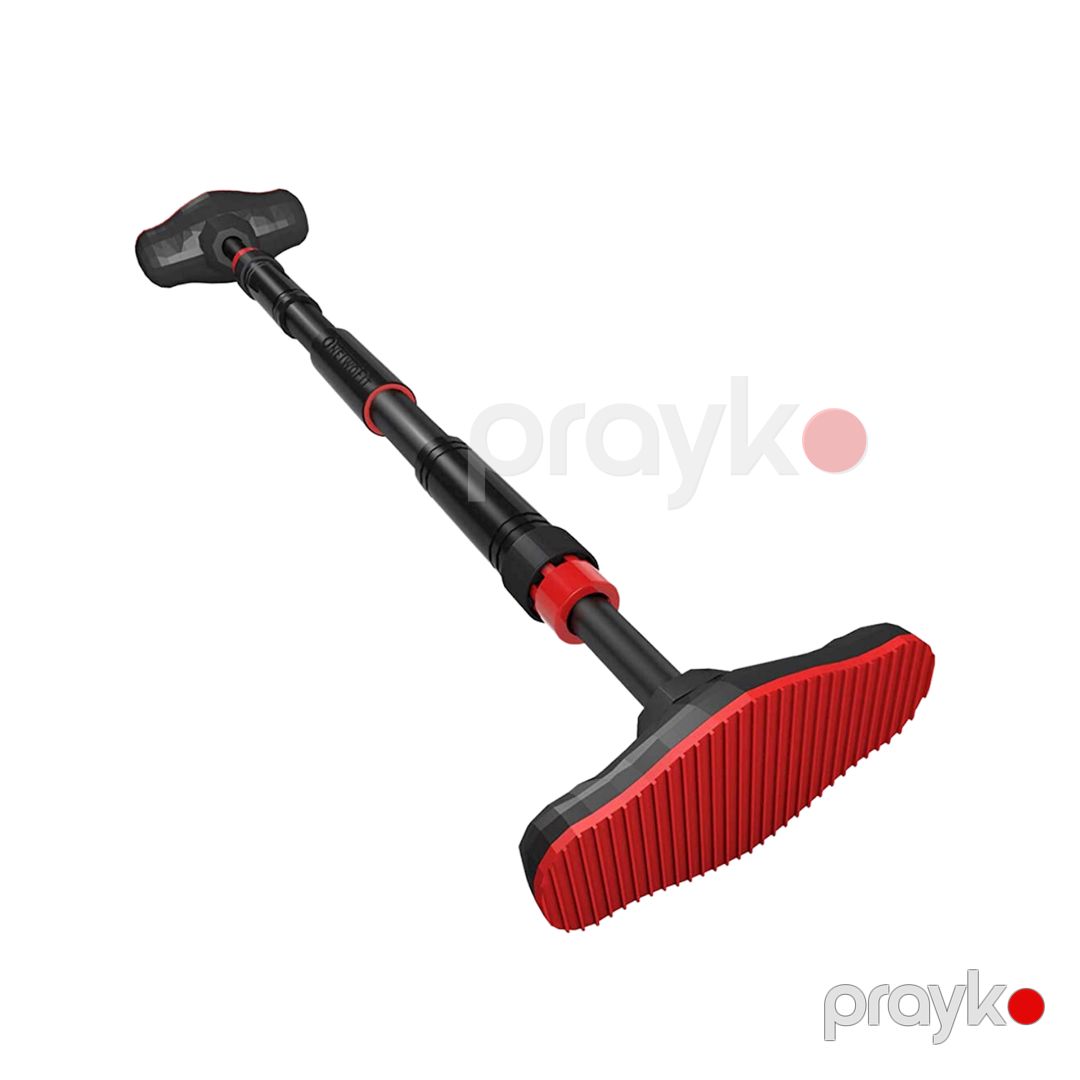 Turnik Pull Up Bar 6498, 90-130 sm, qara-qırmızı tutacaqlı — Mallar, Bakı (3)