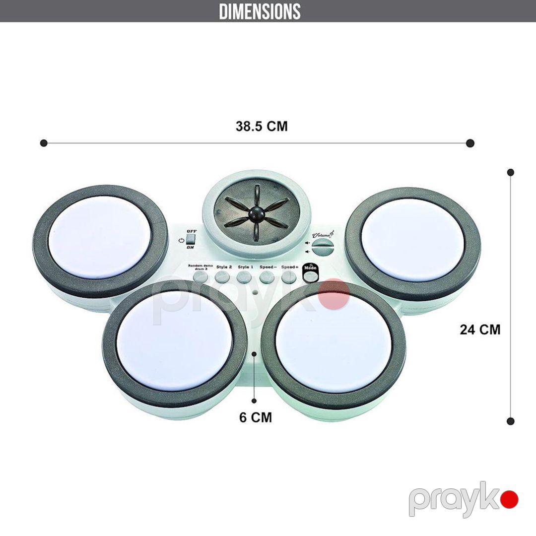 Elektron nağara dəsti 66042, ağ/boz — Mallar, Bakı (2)