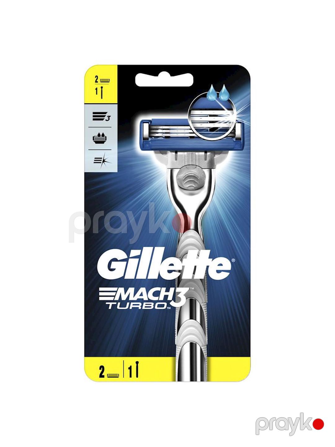 Ülgüc Gillette Mach3 Turbo 2 dəyişdirilə bilən kasset ilə — Mallar, Bakı (2)
