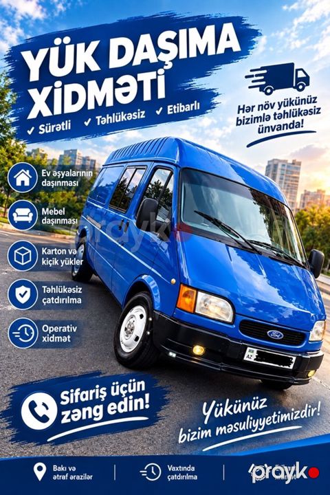 Yükdaşıma xidməti - Sürətli, təhlükəsiz və etibarlı daşınma - Ev — Gəncə