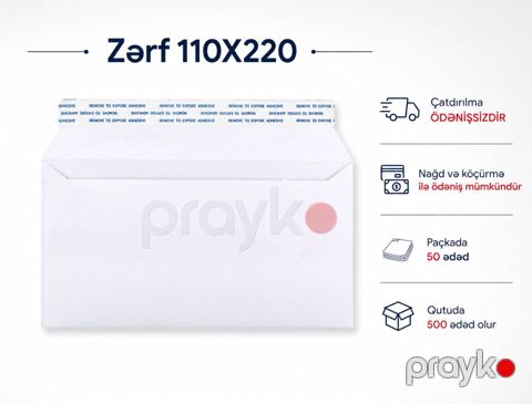 Zərf 110X220 — Bakı
