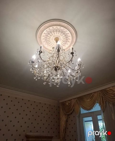 Çılçıraq, 10 və daha çox lampa, Xrustal